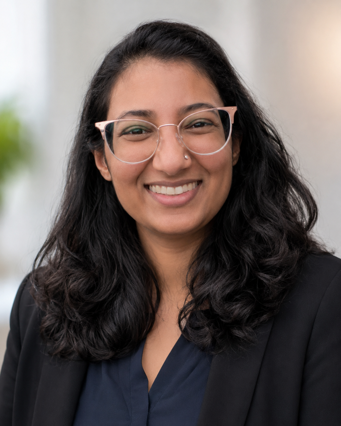 Professional portrait of Nandita Venkat, Technical Lead for XR at Nivas AI